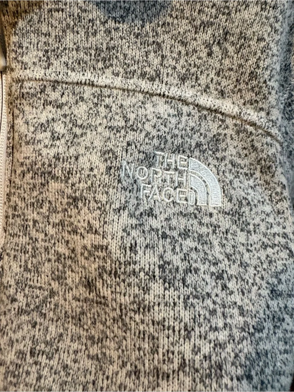 The north face Gordon Lyons quarter zip pullover light gray men’s small